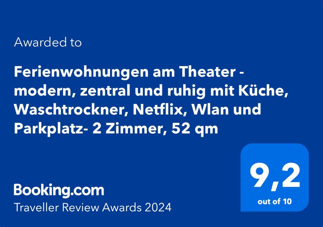 Ferienwohnungen Am Theater - Modern, Zentral Und Ruhig Mit Kueche, Waschtrockner, Netflix, Wlan Und Parkplatz- 2 Zimmer, 52 Qm Cottbus Exterior foto